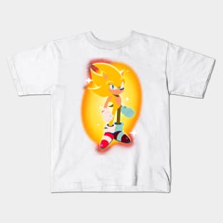 Super Sonic 2 in Rise of the Wisps style Kids T-Shirt